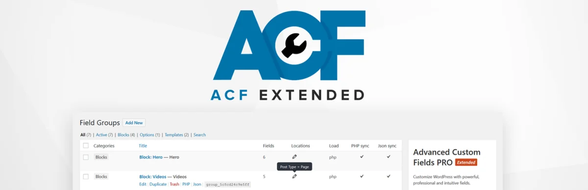 ACF Extended plugin