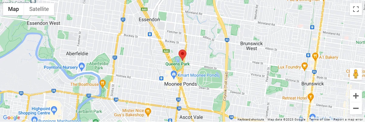 A Map Location of Queens Park in Australia