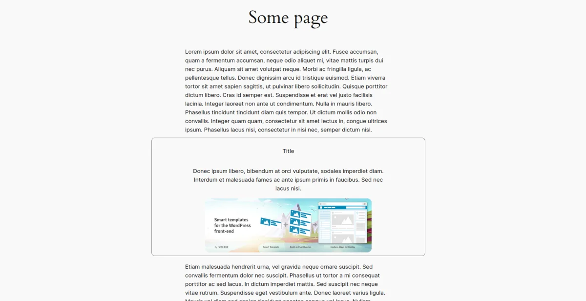 Every View has its own CSS code, which is loaded only on target pages